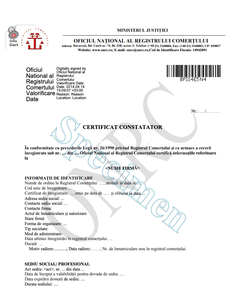 tide By entity Certificat Constatator ONRC, online, in doar cateva minute